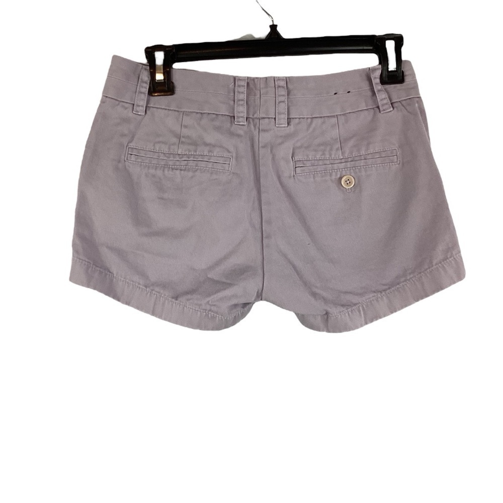 J.Crew Chino Lavender Cotton Shorts 00 Classic Fit Lightweight Summer - Picture 2 of 4